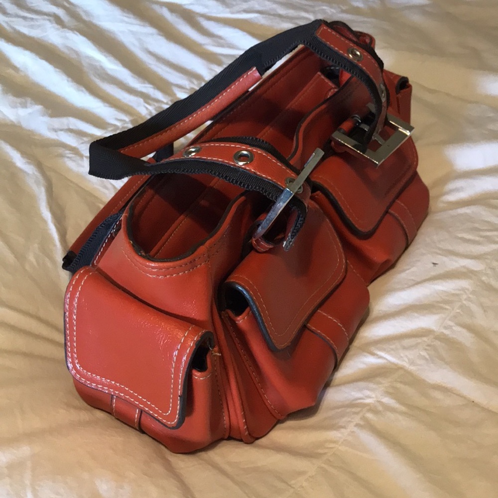 Small burnt-orange purse
